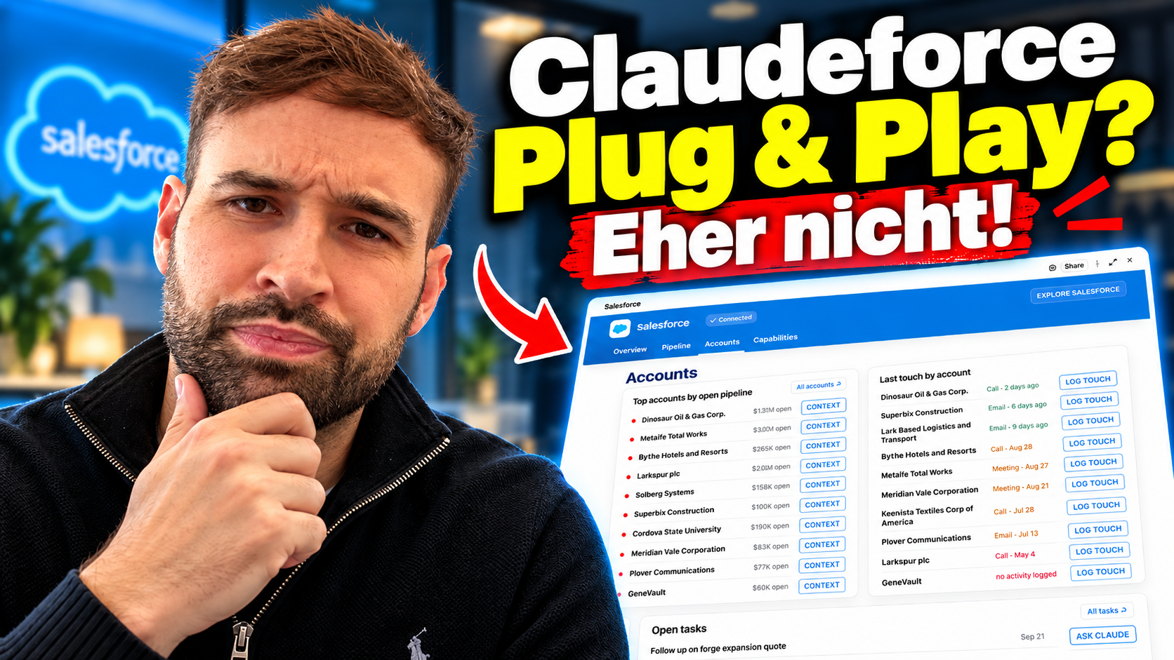 Emanuel Vossen vor Salesforce in Claude: Claudeforce – Plug & Play? Eher nicht!
